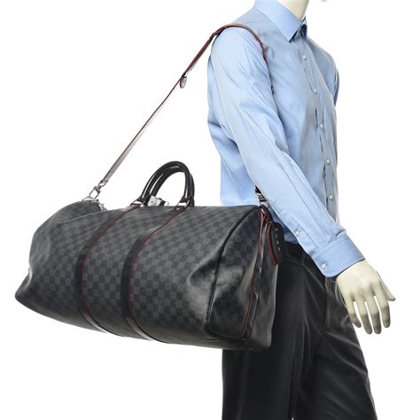 louis vuitton keepall 55 damier graphite review|Louis Vuitton Keepall 55 waterproof.